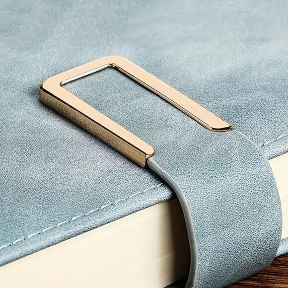 A5 Vintage Leather Style Notebook Personalized Journal Soft Cover Work Meetings - Picture 4 of 9